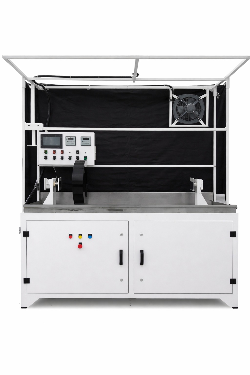 Flawstar bench with coil for circular magnetization